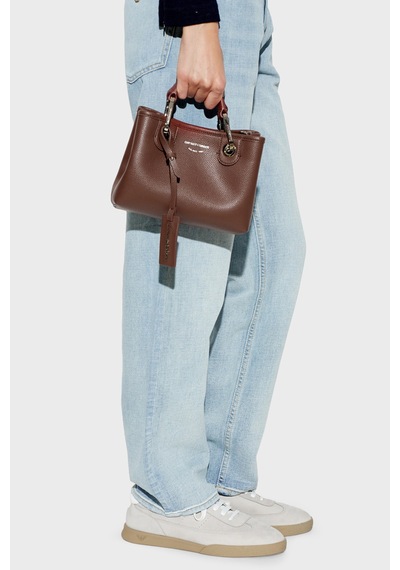 Emporio Armani Logolu Çıkarılabilir Askılı Çanta Kadın Çanta Ew000382 Af12036 M6453 Bordo