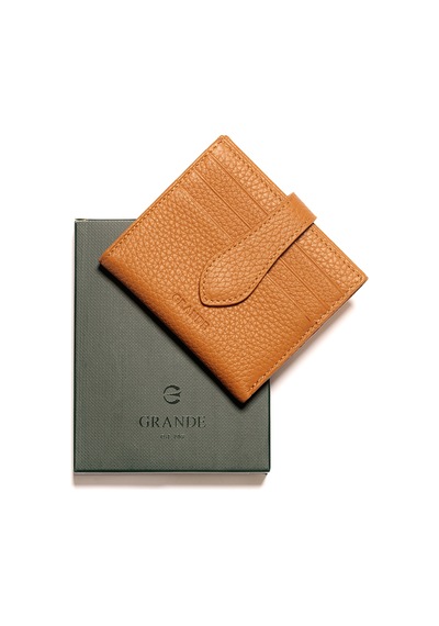 Camel Cüzdan & Kartlık Unisex 800 Grande Deri Cüzdan Kartlık kahverengi