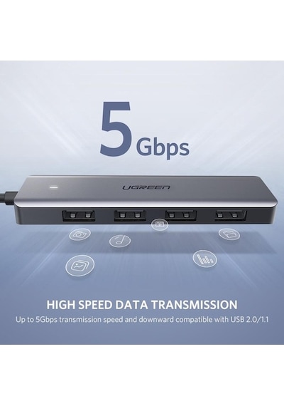 Trendooze Ugreen 50985 Usb Hub 4 Bağlantı Noktalı Dönüştürücü Adaptör Uu