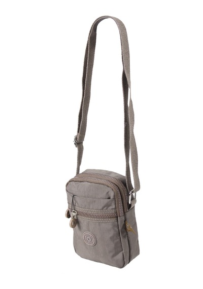 M 227 Mega Bag Krinkıl Kumaş Unisex Küçük Omuz Çantası, Telefonluk Vizon