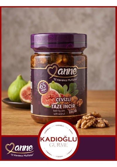 Anne Cevizli Taze Incir Reçeli 400g Pancar Şekeri Ile Üretilmiştir - Glikoz, Koruyucu Içermez