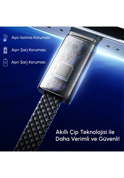 Ven-dens Vd-dc22cl Premium Usb-c To Lightning Örgülü Hızlı Şarj Kablosu
