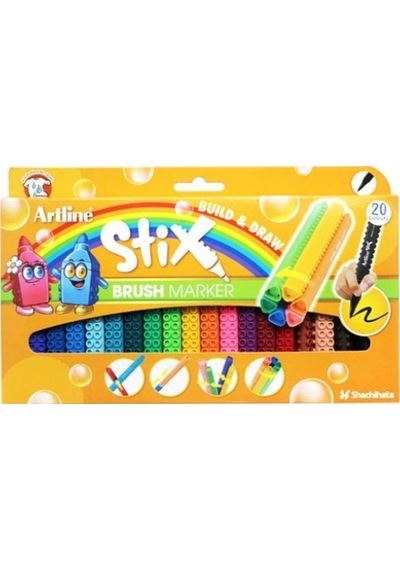 Artline Stix Brush Marker 20 Renk
