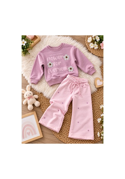 Uğur Bebe Kız Çocuk Çiçekli %100 Pamuk Eşofman Takımı Pudra Sweatshirt Bol Paça Somon Alt 2'li Spor Şık Takım Pudra Somon Pudra Somon Uğur Bebe Kız Çocuk Çiçekli %100 Pamuk Eşofman Takımı Pudra Sweatshirt Bol Paça Somon Alt 2'li Spor Şık Takım Pudra Somon Pudra Somon