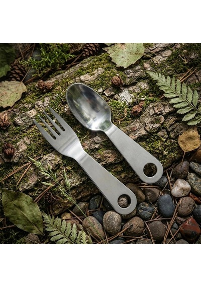 Knivox Çok Amaçlı Çakı Ve Çatal Kaşık Seti Haki
