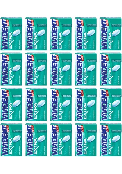 Vivident Xylıt Extra Nane Aromalı Şekersiz Tatlandırıcılı Draje Sakız 21 G X 20 Adet