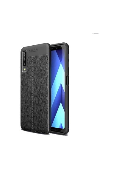 Adige Samsung Galaxy Uyumlu A7 2018 Kılıf Niss Deri Görünümlü Silikon