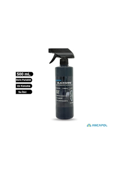 Blackshine Lastik Parlatıcı - Su İtici, Uzun Ömürlü Ve Sıfır Lastik Görünümlü Koruyucu 500 Ml