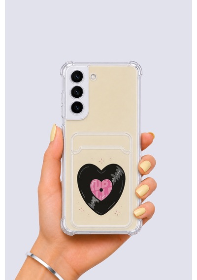 Samsung Galaxy Uyumlu S22 Kartlıklı Vinly Desenli Kılıf Mh-hs8685-4580