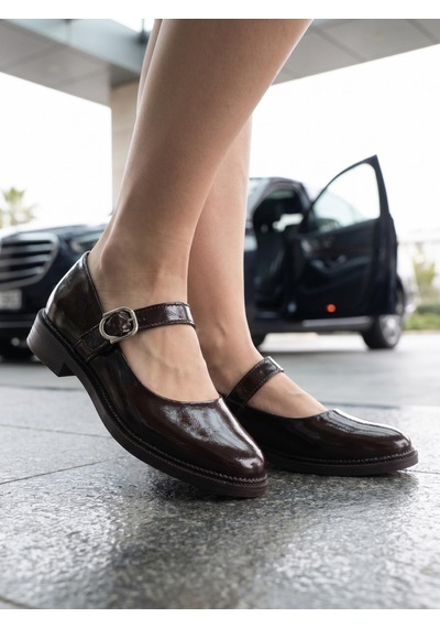 Nesilshoes Nesil Shoes Süha 250 Khv Krşk Rgn Tokalı Balerin Kadın Babet Kahve Kırışık Rugan Nesilshoes Nesil Shoes Süha 250 Khv Krşk Rgn Tokalı Balerin Kadın Babet Kahve Kırışık Rugan