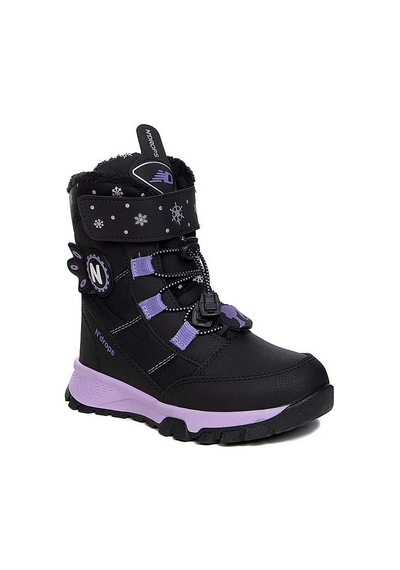 Kids Club Shoes Ndrops-014 İçi Yünlü Unisex Kar Botu Çocuk Bot Lila