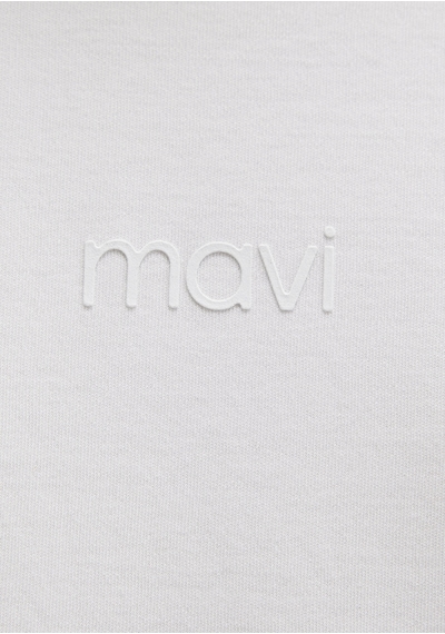 Mavi - Mavi Logo Baskılı Beyaz Tişört 0613102-80194 Beyaz