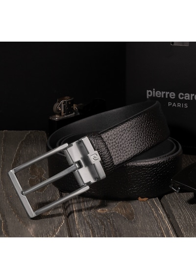 Pierre Cardin Deri Erkek Kemer En 3,5 Cm Pc100f Siyah - Floater