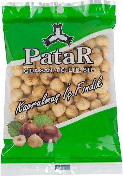 Patar Çifte Kavrulmuş İç Fındık 100 Gr X 25 Adet