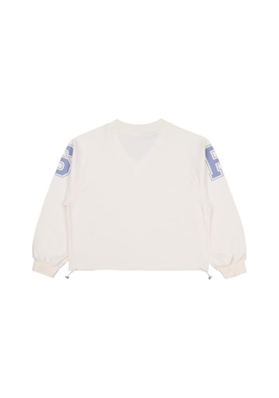 Civil Girls Paris Baskılı 10-13 Yaş Sweatshirt Ekru