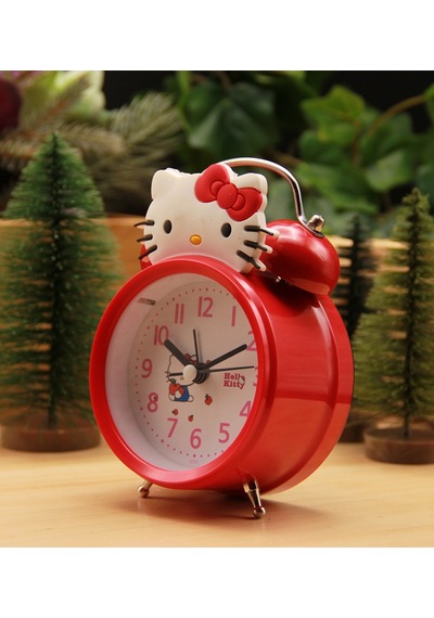 Hello Kitty Masa Saati & Çalar Saat - Kırmızı Diğer