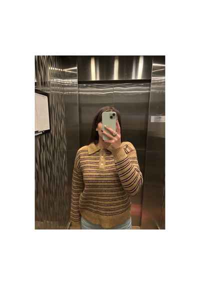 Maison Velora Kadın Camel Çizgili Basic Oversize Polo Yaka Yarım Pat Düğmeli Triko Kazak-27aj002 Bej 923050279 Bej Maison Velora Kadın Camel Çizgili Basic Oversize Polo Yaka Yarım Pat Düğmeli Triko Kazak-27aj002 Bej 923050279 Bej