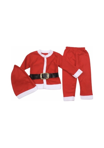 Denito Çocuk Yılbaşı Kıyafeti Noel Kostüm Kırmızı
