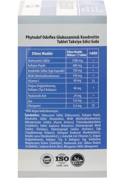 Phytodef Odeflex Glukozamin Kondroitin Msm Tip2 Kolajen 60 Tablet