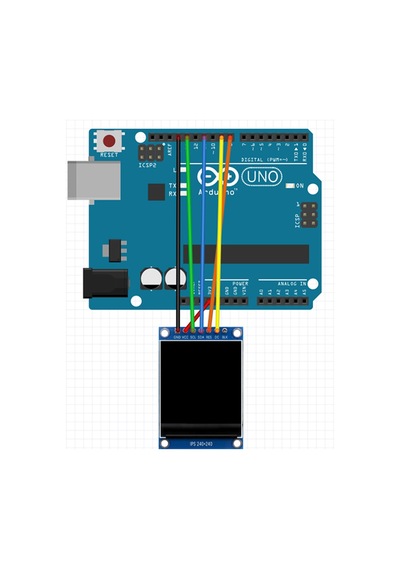 IPS 1.3 inch 7 Pin SPI 240x240 LCD TFT Modül Ekran HD Full Color