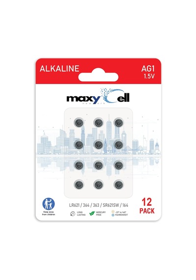 Ag1 Lr621 Alkalin Düğme Pil 1,5v Saatler, Oyuncaklar, Araç Kumandaları, İşitme Cihazları Ve Elektronik Cihazlar İçin Uzun Ömürlü Sızdırmaz Sr621, 164, 364, Gp164 İle Uyumlu 12'li Paket