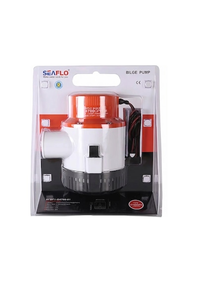 Seaflo 01 Serisi Profesyonel Ağır Hizmet Tipi Dalgıç Manuel Sintine Pompası 4700 Gph 24v 8.5 A - Hortum Çıkışı Ø: 2'' 50mm
