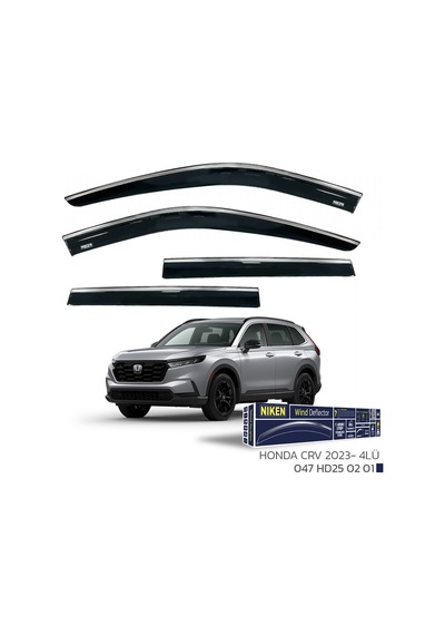 Niken Honda Cr-v 2023+ Kromlu Cam Rüzgarlığı 4 Lü