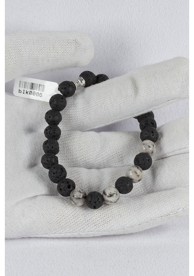 Lav Taşı Labradorit Taşı Kombinli Bileklik Blk0006 Çok Renkli