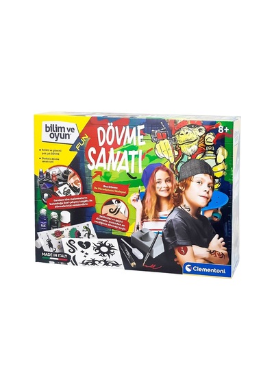 64329 Dövme Sanatı - Bilim Ve Oyun +8 Yaş Çok Renkli