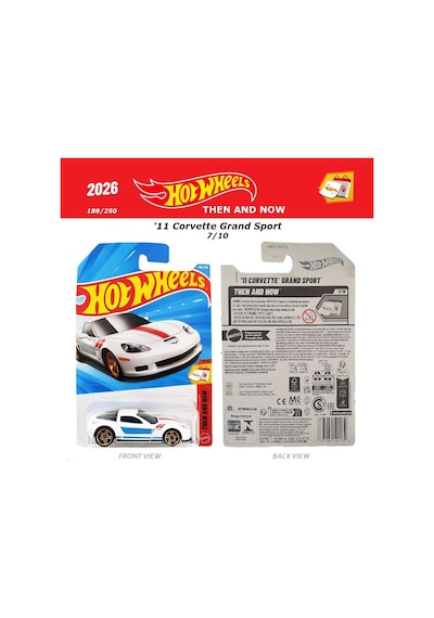 11 Corvette Grand Sport Jjk27-n521 Hot Wheels Tekli