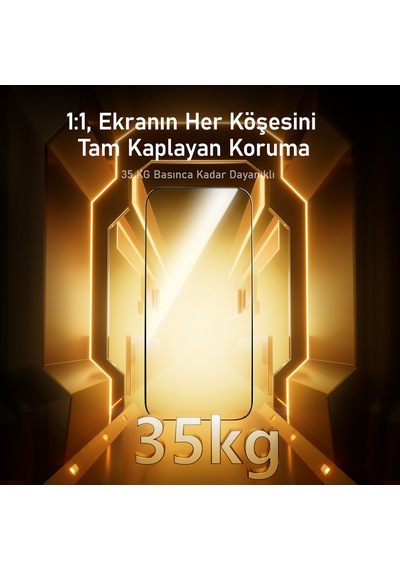 Aohi The Future Apple Uyumlu iPhone 16 Pro Max Kılıfı Siyah, Tam Kaplayan Kırılmaz Temperli Camlı Koruma-ssc14113