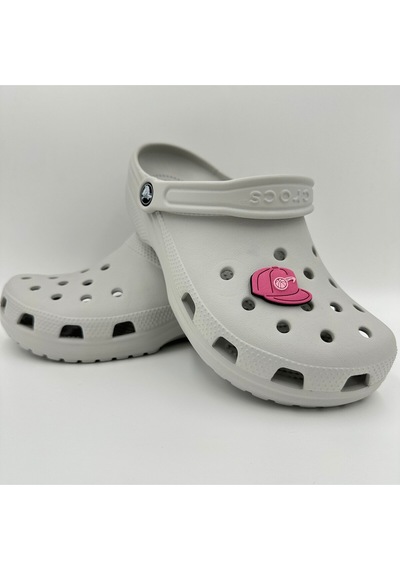 Crocs Terlik Süsü Ve Aksesuarı , Çanta Süsü Jibbitz3d Kabartma Şapka Kep 04 Görsel Figür Aksesuar Fuşya-pembe