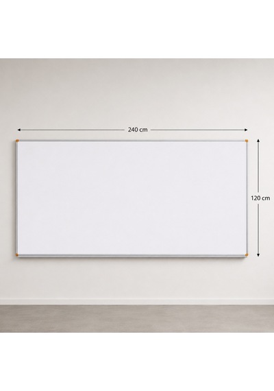 Emaye Yüzey Beyaz Yazı Tahtası 120x240cm