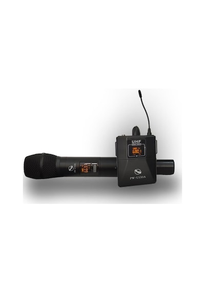 Pawer Pw-u150a Ey Kablosuz Uhf Mikrofon Seti: El, Yaka Ve Kafa Mikrofonu
