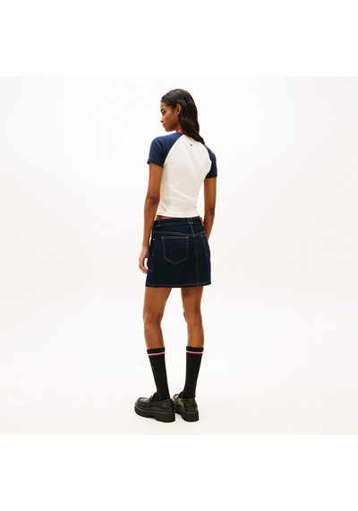 Tommy Hilfiger Slim Fit Miss Tommy Kadın Beyaz T-shirt Dw0dw22536 Beyaz