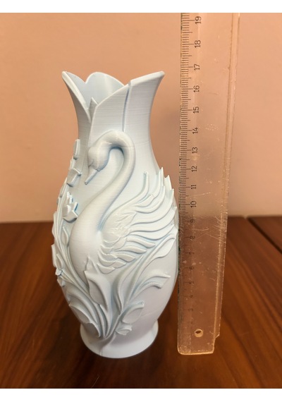 Vazo Dekoratif 3d Açık Mavi