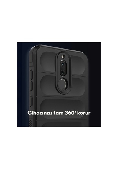Newface - 300 - Huawei Mate 10 Lite Kılıf Optimum Silikon - Csmo-tex - - Siyah Sıyah