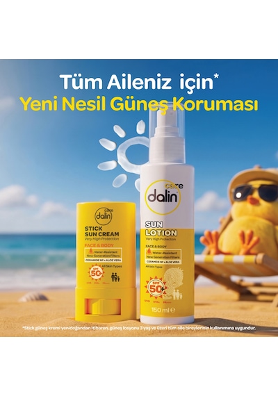 Dalin Care Güneş Losyonu Spf50+ 150 Ml 3 Adet