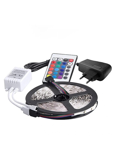 Atek Led Işık 5 Metre Şerit Led Rgb Işıklı Çok Renkli