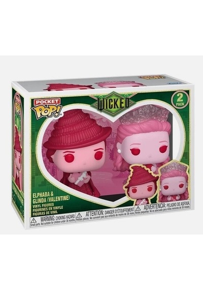 Funko Pop Pocket Elphaba & Glinda Valentine 2-pack Figures