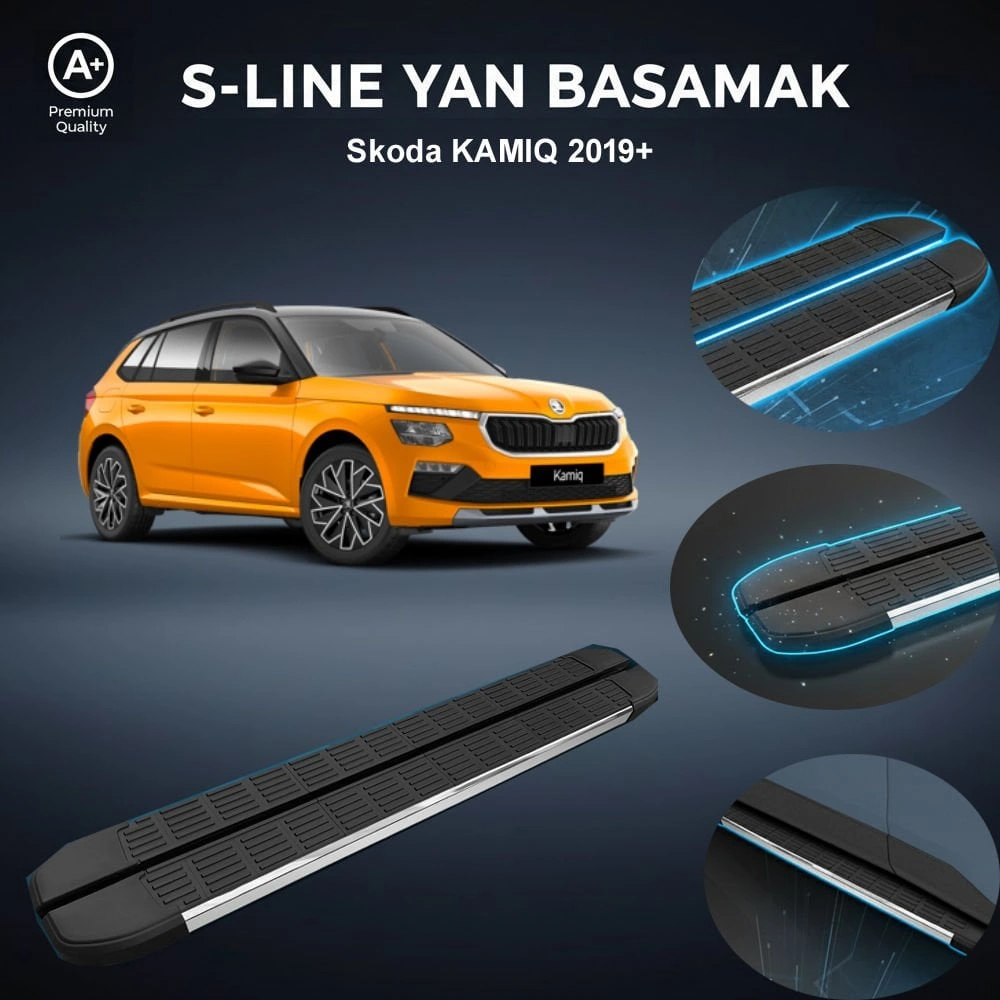 Skoda Kamiq S-line Premium Krom Yan Basamak 2019 Sonrası
