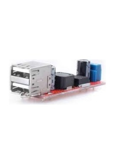 Gözeler Çift Usb Çıkışlı 9v / 12v / 24v / 36v - 5v Dönüştürücü Dc 3a
