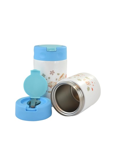 Çelik İçli Termos 500 Ml Mavi Çelik Kaşık İle Tx-6129 Çok Renkli