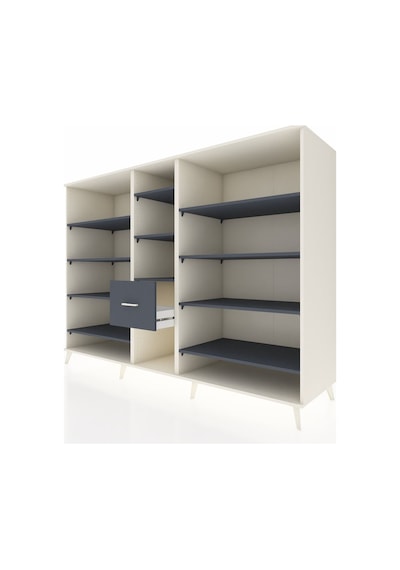 Kronos Dolap 11 Raflı 3 Çekmeceli 220x59x163 Aytaşı-antrasit Aytaşı-antrasit Kronos Dolap 11 Raflı 3 Çekmeceli 220x59x163 Aytaşı-antrasit Aytaşı-antrasit
