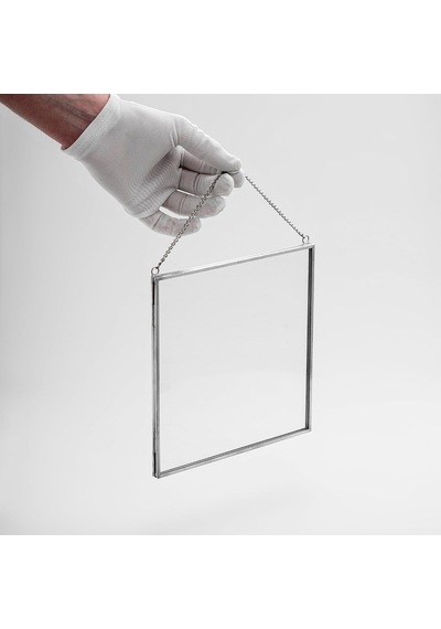 20x20cm Dikey Ve Yatay Gümüş Cam Duvar Askılı Fotoğraf Çerçevesi Kapaklı Dekoratif Yapımı