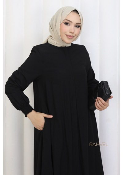 Rahvel Umre Takımı Viskon Kumaş Tunik Pantolon Bir Arada Terletmez İç Göstermez Siyah Rahvel Umre Takımı Viskon Kumaş Tunik Pantolon Bir Arada Terletmez İç Göstermez Siyah