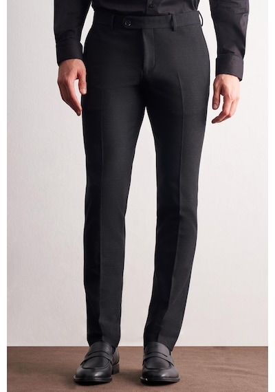 İmza Siyah Yan Cep Açık Paça Esnek Slim Fit Classic Classic Pantolon 1003255163 Siyah