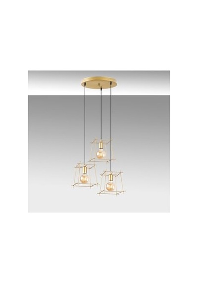 Model Taçlı Led Avize 3 Renk Işık Beyaz Gün Işığı Sarı Siyah Kasa Alüminyum Gövde Modern Tasarım Salon Otur Diğer