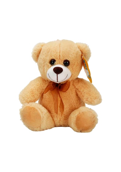 Mey İthalat 0998 Peluş Ayı Oturan Kurdeleli 21cm 2r Çok Renkli