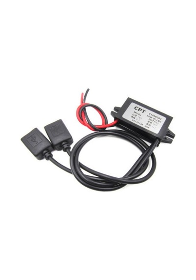 12v İçin 5v 3a 15w Dc Dc Usb Converter Su Geçirmez Araba Uyumlu Konverter Dönüştürücü 040215